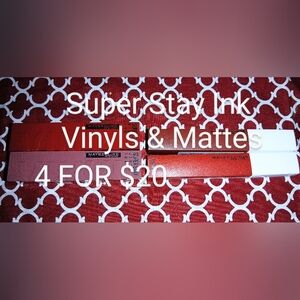 4 Pack Maybelline Super Stay Vinyl Ink And Mattes Lipstick